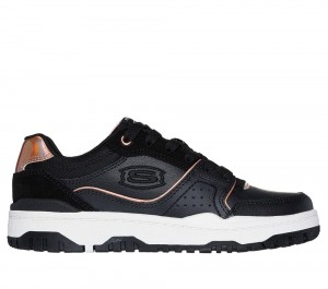 Girls's Skechers SKX-228 - Cool Class Sneakers Black / Rose Gold USA | 6795-BCPKY