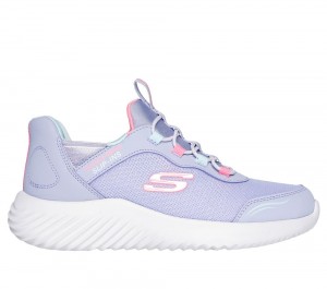 Girls's Skechers Slip-ins: Bounder - Simple Cute Sneakers Lavender Purple USA | 7145-ETFLK