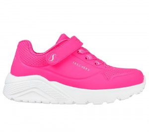 Girls's Skechers Uno Lite Sneakers Hot Pink USA | 9523-SFPQG