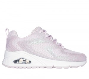 Girls's Skechers Uno - Glit-Airy Steps Sneakers Light Pink USA | 1756-ADUYJ