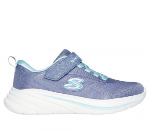 Girls's Skechers Wave 92 Sneakers Slate Light Navy Blue USA | 2956-FJITN