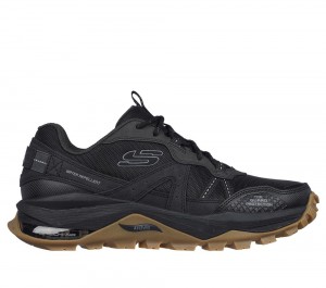 Men Skechers Arch Fit Trail Air Lace Up Black USA | 2713-EMCRT