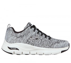 Men Skechers Arch Fit - Paradyme Lace Up White / Black USA | 5209-FHMYZ