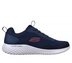 Men Skechers Bounder - Intread Sneakers Navy USA | 9526-UKFER