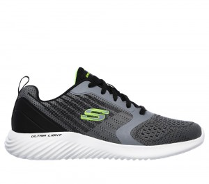 Men Skechers Bounder - Verkona Sneakers Charcoal USA | 7801-VMRIS