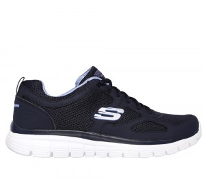 Men Skechers Burns - Agoura Lace Up Navy USA | 1658-TSGVK