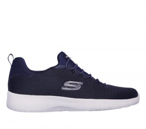Men Skechers Dynamight Slip On Shoes Navy USA | 6371-VOWTY