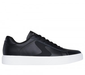 Men Skechers Eden LX - Remembrance Lace Up Black / White USA | 0817-VAJTE