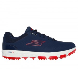Men Skechers GO GOLF PRO 6 SL Sneakers Navy / Red USA | 9640-YOIRD