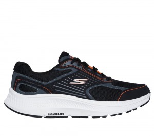 Men Skechers GO RUN Consistent 2.0 Lace Up Black / Orange USA | 5038-BZKEL