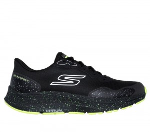 Men Skechers GO RUN Consistent 2.0 - Piedmont Lace Up Black / Lime USA | 3948-IWAGZ