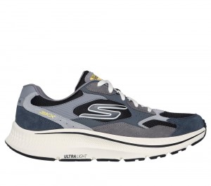 Men Skechers GO RUN Consistent 2.0 - Retro Runner V1 Lace Up Charcoal / Black USA | 3204-OLKNG