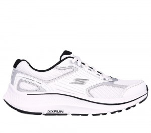 Men Skechers GO RUN Consistent 2.0 - Silver Wolf Sneakers White / Silver USA | 9345-FAXZR