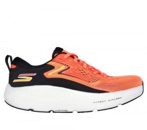 Men Skechers GO RUN Max Road 6 Lace Up Red / Black USA | 7450-RZBHX