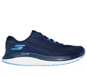 Men Skechers GO RUN Persistence 2 Lace Up Navy USA | 9738-YGKEL