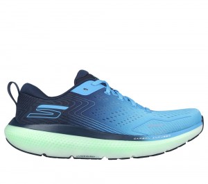 Men Skechers GO RUN Ride 11 Lace Up Blue USA | 0435-RYIWX