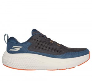 Men Skechers GO RUN Supersonic Max Lace Up Teal Navy USA | 1467-HKRPX
