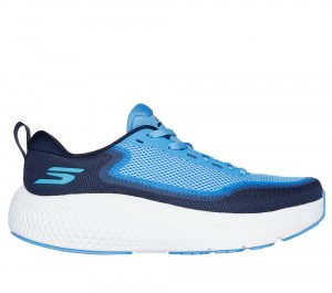Men Skechers GO RUN Supersonic Max Lace Up Blue / Navy USA | 1496-AWJOU
