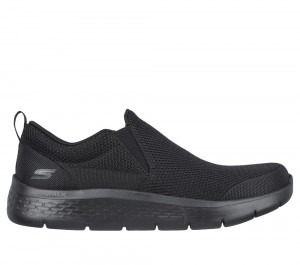 Men Skechers GO WALK Flex - Impeccable II Slip On Shoes Black USA | 7849-HAYSZ