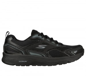 Men Skechers GOrun Consistent Lace Up Black / Charcoal USA | 3105-IUXCT