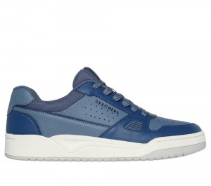 Men Skechers Koopa Court - Tiebreak Lace Up Navy USA | 1394-WTCKB