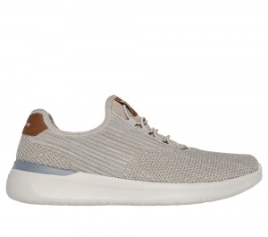 Men Skechers Lattimore - Coringa Slip On Shoes Taupe Brown USA | 1045-IVWLS