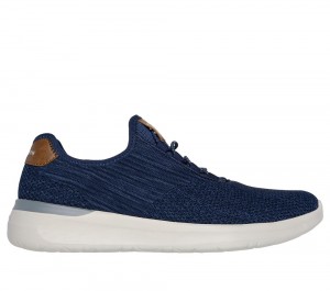 Men Skechers Lattimore - Coringa Slip On Shoes Navy USA | 0372-OACYG