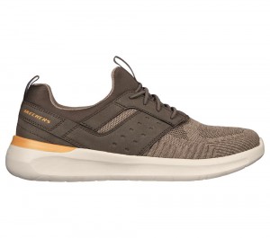 Men Skechers Lattimore - Radium Slip On Shoes Taupe Brown USA | 0296-UMCJP