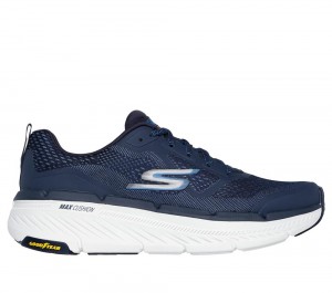 Men Skechers Max Cushioning Premier 2.0 - Vantage Lace Up Navy USA | 2631-SCFMQ
