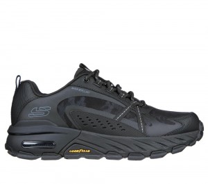 Men Skechers Max Protect - Task Force Lace Up Black USA | 6438-PLISK