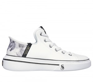 Men Skechers Premium Leather Slip-ins: Snoop One - OG Sneakers White / Black USA | 1384-IURZX