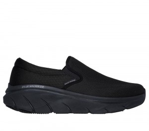 Men Skechers Relaxed Fit: D'Lux Walker 2.0 - Denmor Sneakers Black USA | 0513-CIGJW