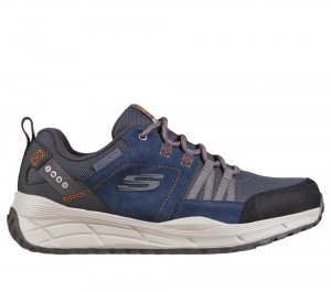 Men Skechers Relaxed Fit: Equalizer 4.0 Trail - Kandala Lace Up Navy USA | 2189-ZESWR