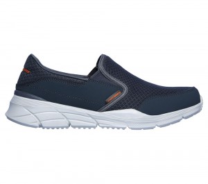 Men Skechers Relaxed Fit: Equalizer 4.0 - Persisting Slip On Shoes Charcoal / Orange USA | 8014-KGLTZ