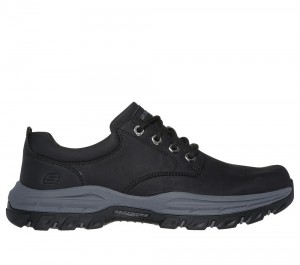 Men Skechers Relaxed Fit: Knowlson - Leland Lace Up Black USA | 8053-WBISP