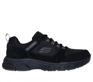Men Skechers Relaxed Fit: Oak Canyon - Rydell Lace Up Black USA | 8796-CHBSO