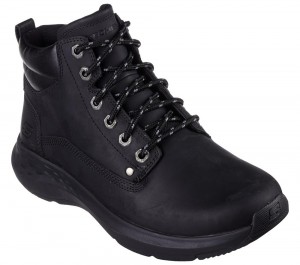Men Skechers Relaxed Fit: Parson - Ederic Boots Black USA | 2547-LZWFB