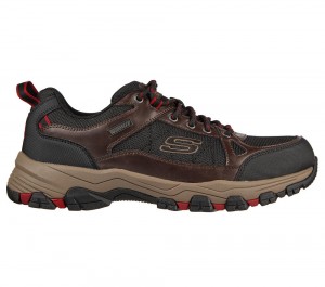 Men Skechers Relaxed Fit: Selmen - Cormack Lace Up Chocolate / Black USA | 7859-ZDUHJ