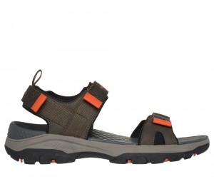 Men Skechers Relaxed Fit: Tresmen - Ryer Sandals Olive USA | 5029-GXBOE