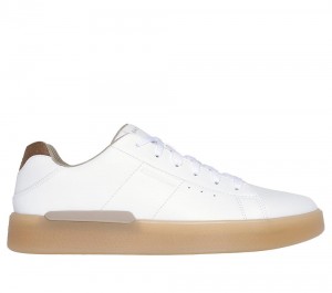 Men Skechers Relaxed Fit: Verloma - Conlan Lace Up White USA | 4017-SLHAJ