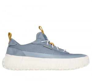 Men Skechers Revo - Kelce Slip On Shoes Light Blue USA | 5631-GQSZC