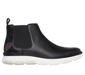 Men Skechers Rolling Stones Mark Nason: Casual Glide Cell Slip On Shoes Black USA | 1235-UWBHA