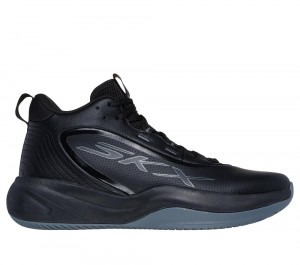 Men Skechers SKX LEAGUE Sneakers Black USA | 0435-SHCDZ