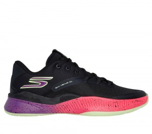 Men Skechers SKX NEXUS Sneakers Black / Purple / Pink USA | 4063-QRCTM