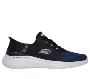 Men Skechers Slip-ins: Bounder 2.0 - Tellem Sneakers Navy / Black USA | 9528-FQSTI