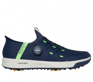 Men Skechers Slip-ins: GO GOLF Elite Vortex Slip On Shoes Navy USA | 9615-EIWHQ