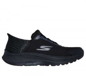 Men Skechers Slip-ins: GO RUN Consistent - Empowered Sneakers Black USA | 0931-FKXVW
