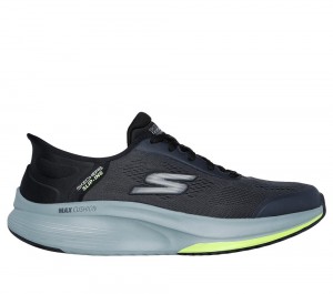 Men Skechers Slip-ins: GO WALK Max Walker - Next Generation Slip On Shoes Charcoal / Black USA | 7516-JUSTD