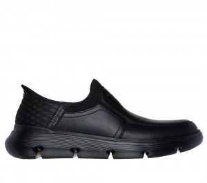 Men Skechers Slip-ins: Garza - Dorado Hands Free Slip Ins Black USA | 8294-QCUAV