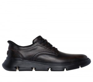 Men Skechers Slip-ins: Garza - Duran Hands Free Slip Ins Dark Brown USA | 3792-QWOTX